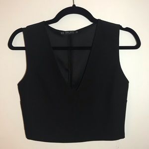 Zara - Black Crop Top